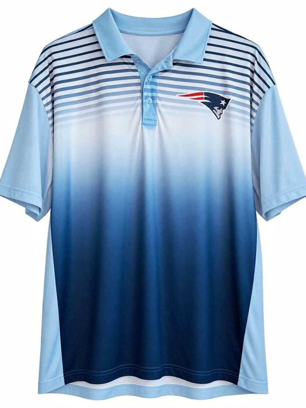 Fanatics New England Patriots Ombre Sublimated Polo Men's Blue 2XL